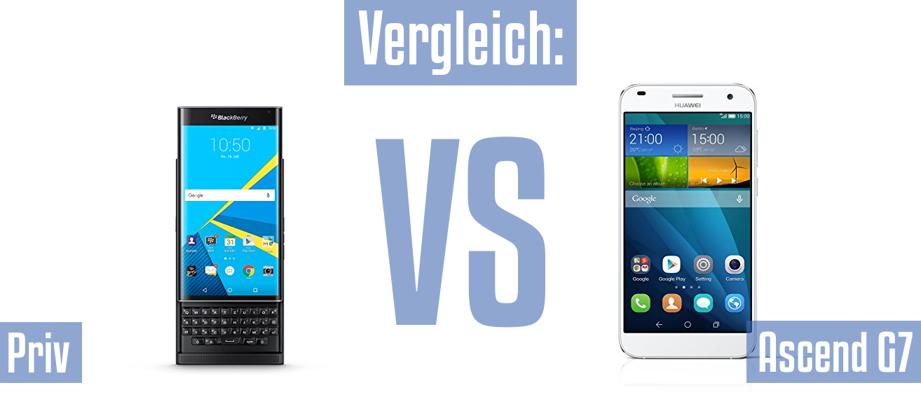 Blackberry Priv und Blackberry Priv im Vergleichstest