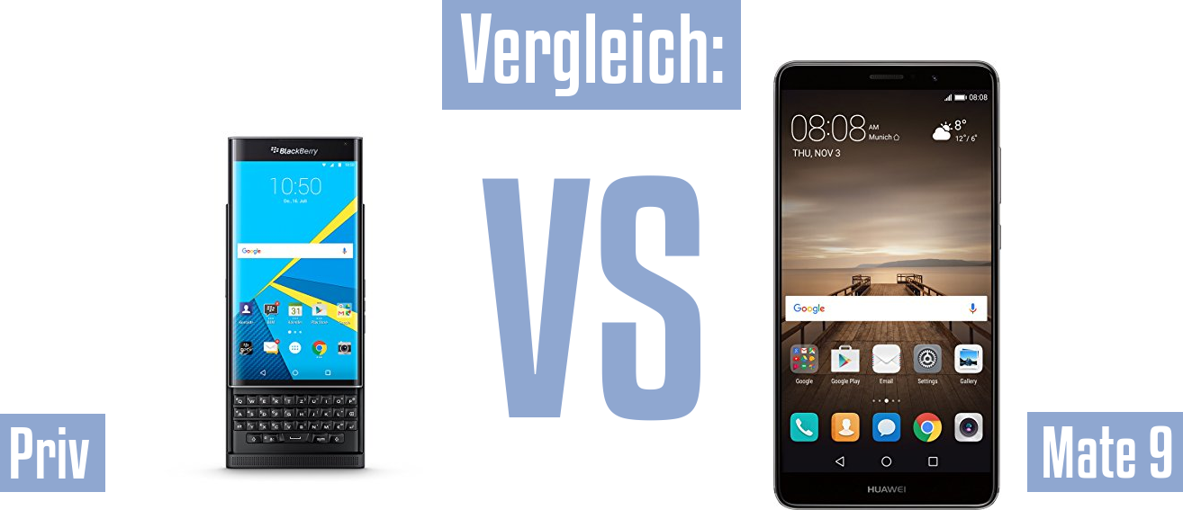 Blackberry Priv und Blackberry Priv im Vergleichstest