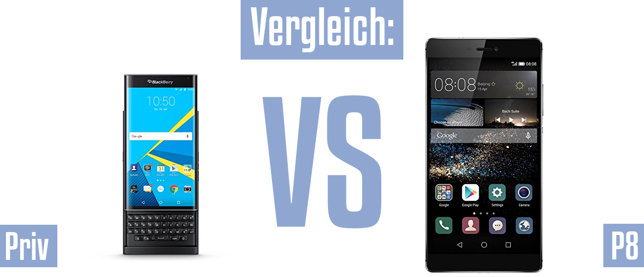 Blackberry Priv und Blackberry Priv im Vergleichstest