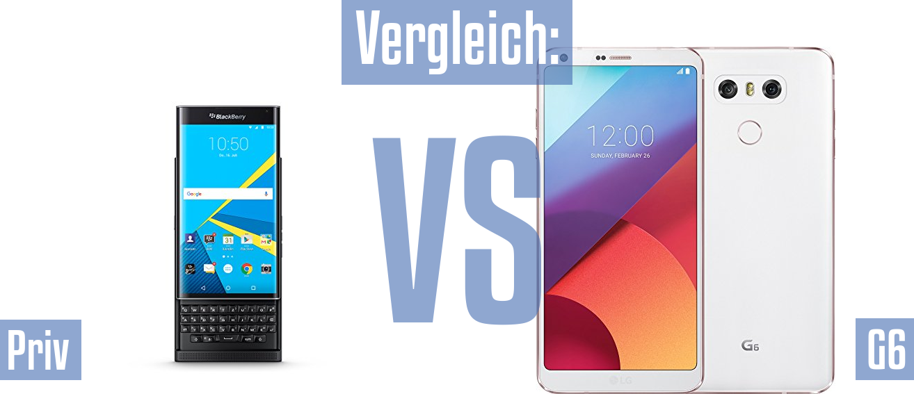 Blackberry Priv und Blackberry Priv im Vergleichstest