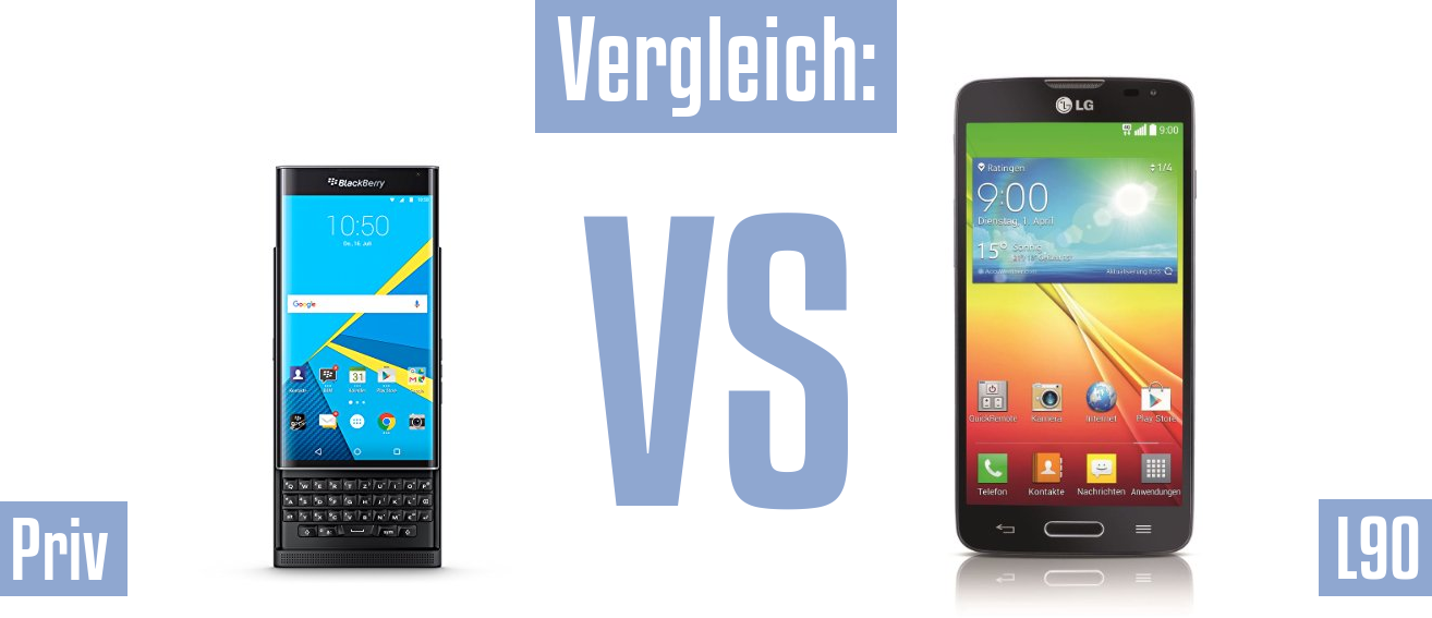 Blackberry Priv und Blackberry Priv im Vergleichstest