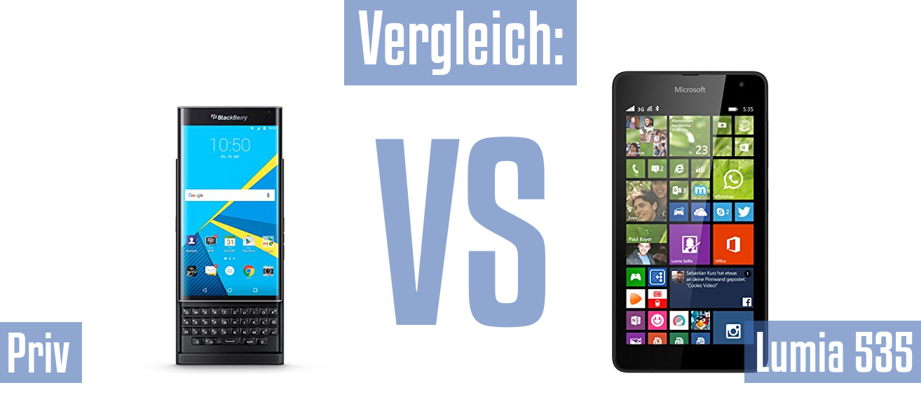 Blackberry Priv und Blackberry Priv im Vergleichstest