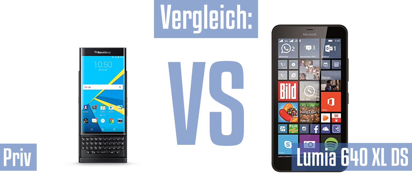 Blackberry Priv und Blackberry Priv im Vergleichstest