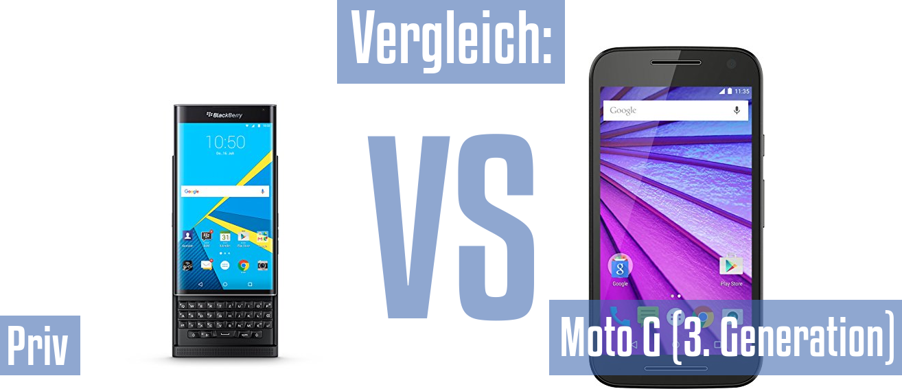Blackberry Priv und Blackberry Priv im Vergleichstest