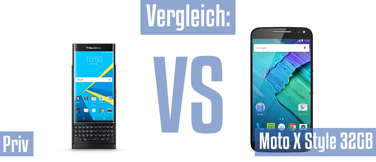 Blackberry Priv und Blackberry Priv im Vergleichstest