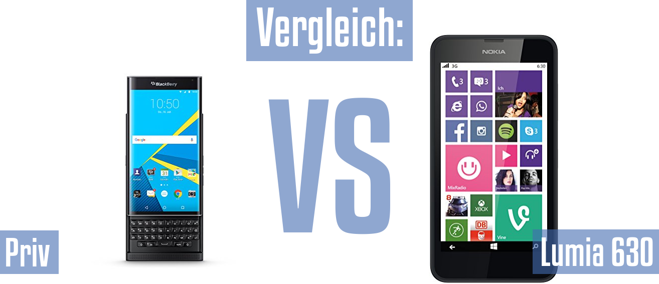 Blackberry Priv und Blackberry Priv im Vergleichstest