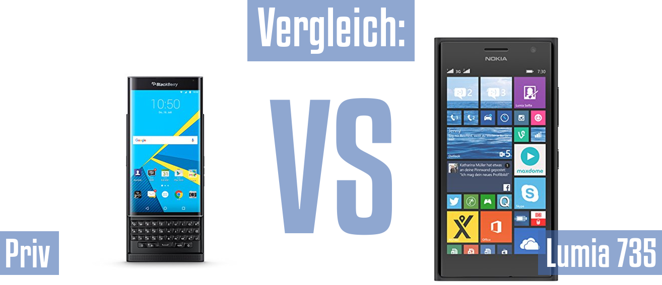 Blackberry Priv und Blackberry Priv im Vergleichstest