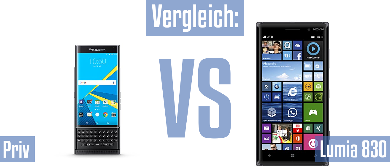 Blackberry Priv und Blackberry Priv im Vergleichstest