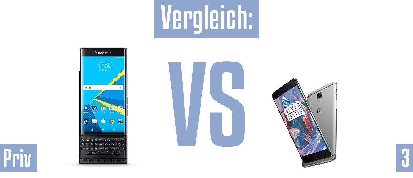 Blackberry Priv und Blackberry Priv im Vergleichstest