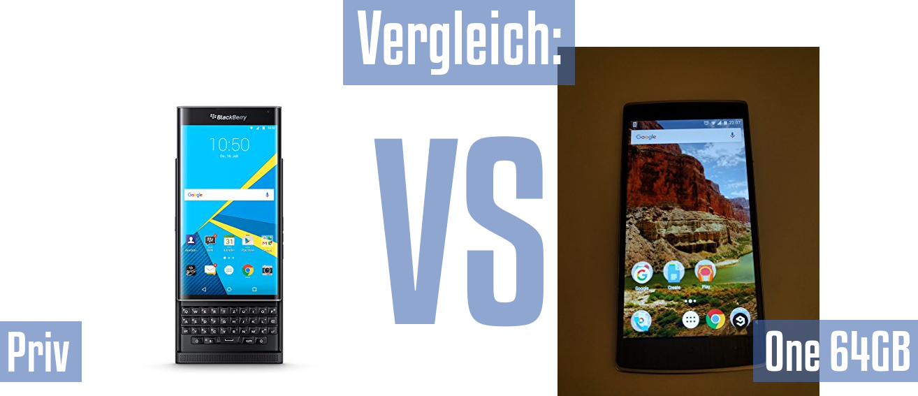 Blackberry Priv und Blackberry Priv im Vergleichstest
