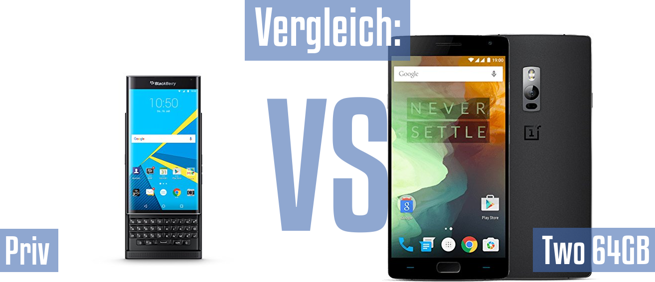 Blackberry Priv und Blackberry Priv im Vergleichstest