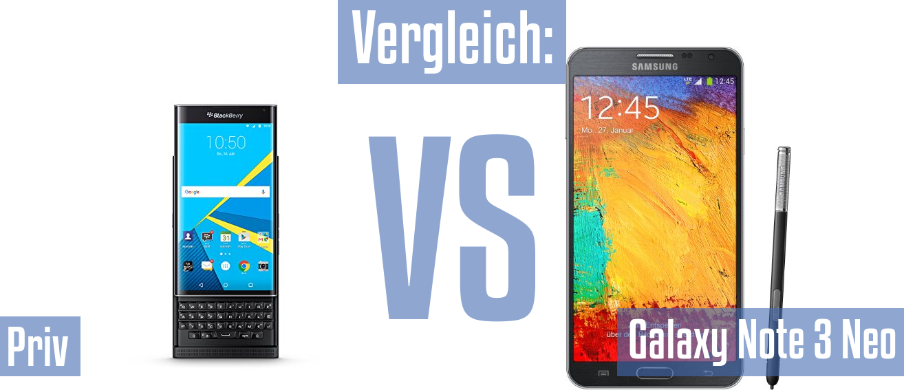 Blackberry Priv und Blackberry Priv im Vergleichstest