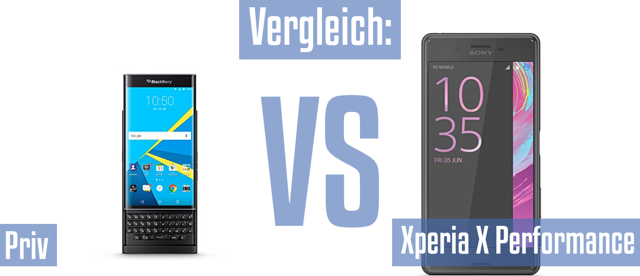 Blackberry Priv und Blackberry Priv im Vergleichstest