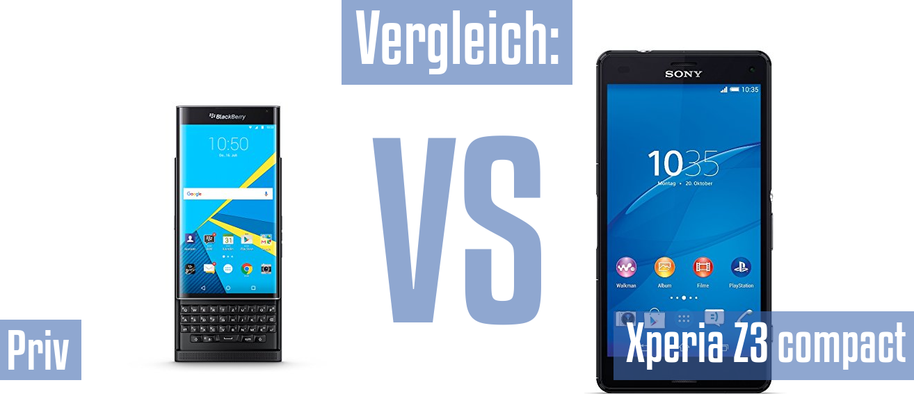 Blackberry Priv und Blackberry Priv im Vergleichstest