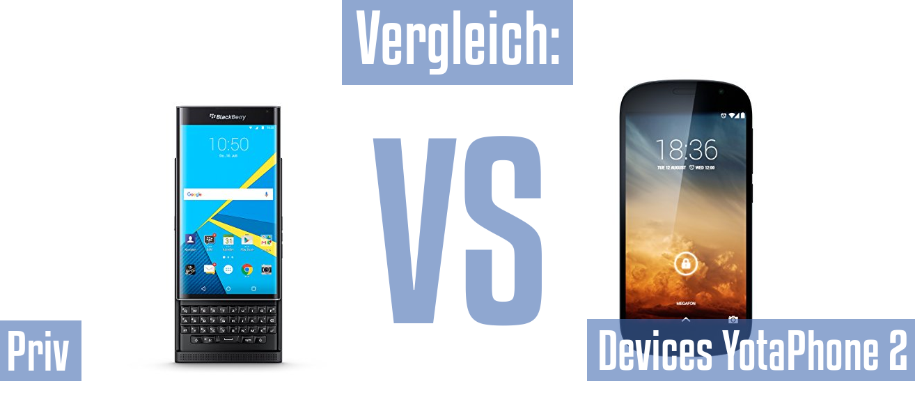 Blackberry Priv und Blackberry Priv im Vergleichstest