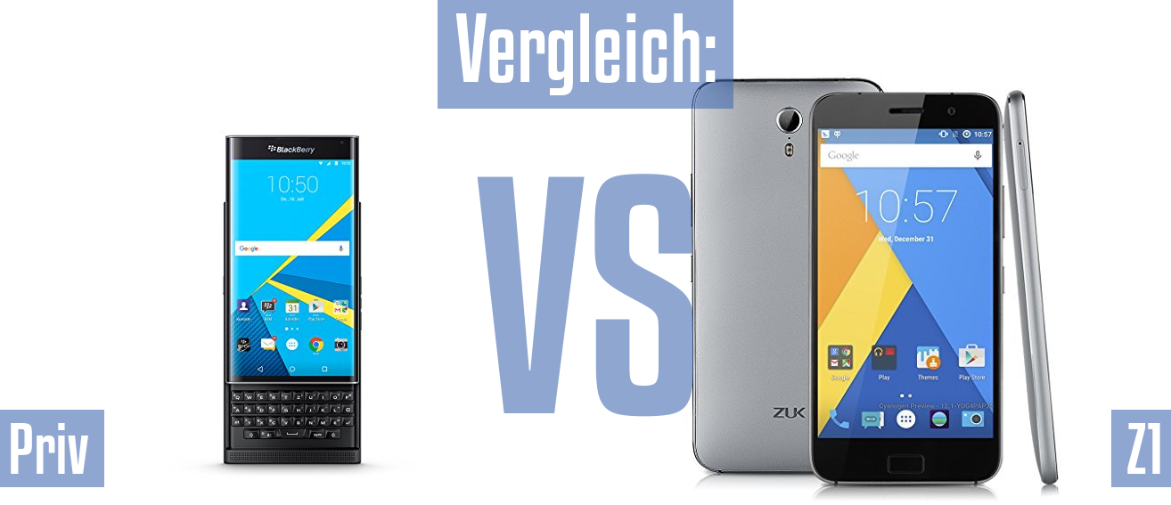 Blackberry Priv und Blackberry Priv im Vergleichstest