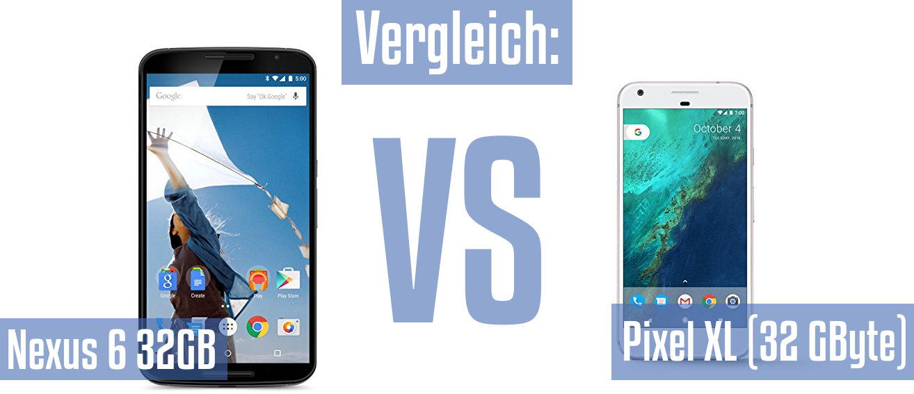 Google Nexus 6 32GB und Google Nexus 6 32GB im Vergleichstest