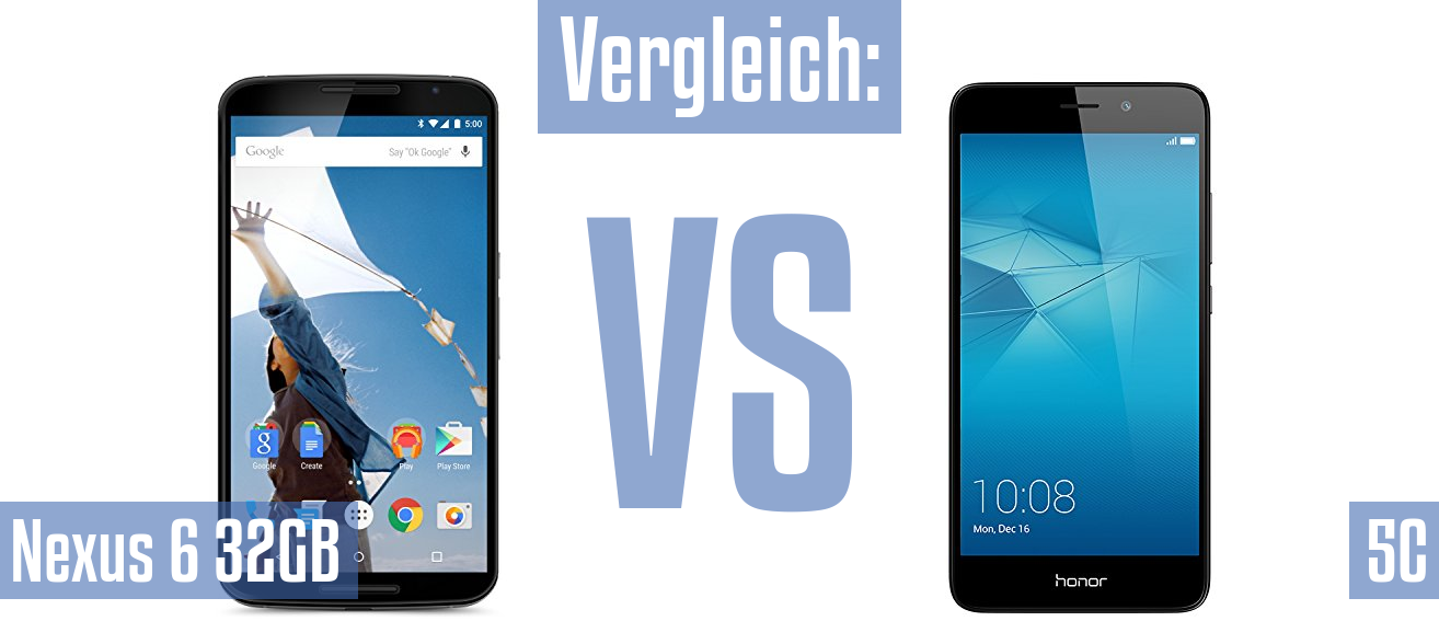 Google Nexus 6 32GB und Google Nexus 6 32GB im Vergleichstest