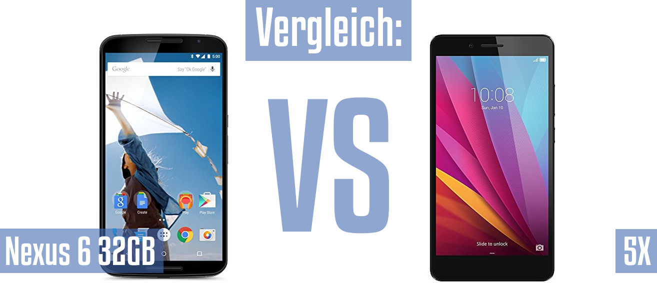 Google Nexus 6 32GB und Google Nexus 6 32GB im Vergleichstest