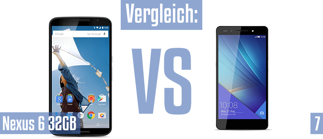 Google Nexus 6 32GB und Google Nexus 6 32GB im Vergleichstest