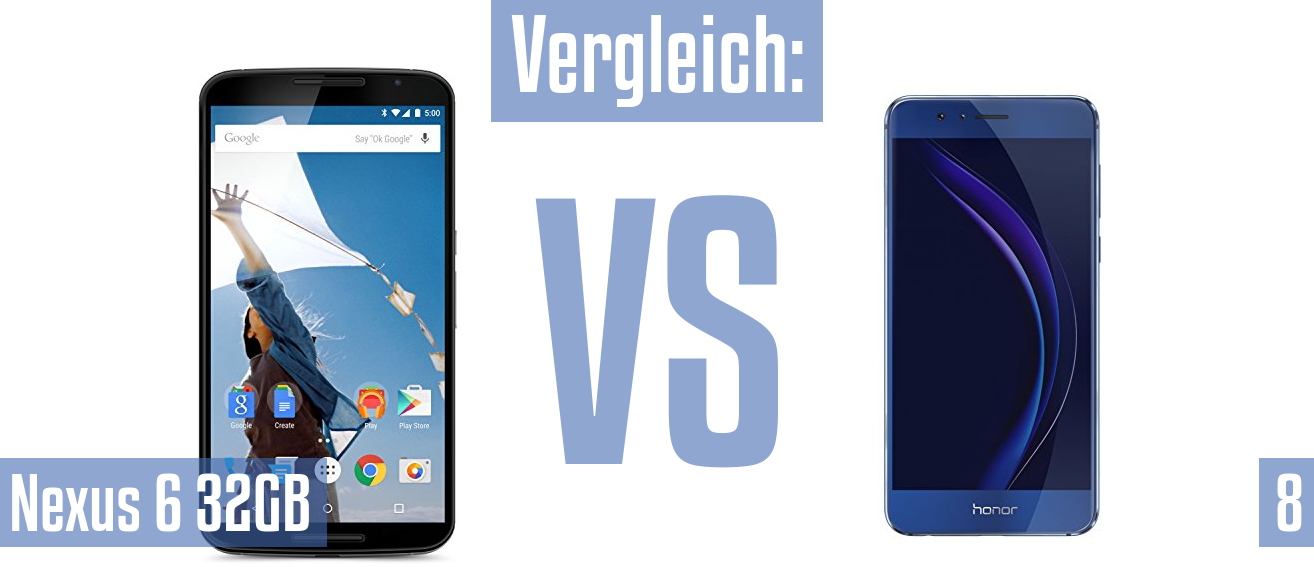 Google Nexus 6 32GB und Google Nexus 6 32GB im Vergleichstest