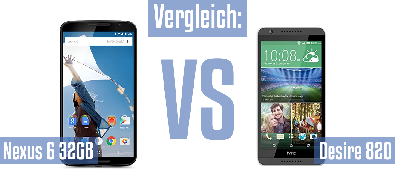Google Nexus 6 32GB und Google Nexus 6 32GB im Vergleichstest