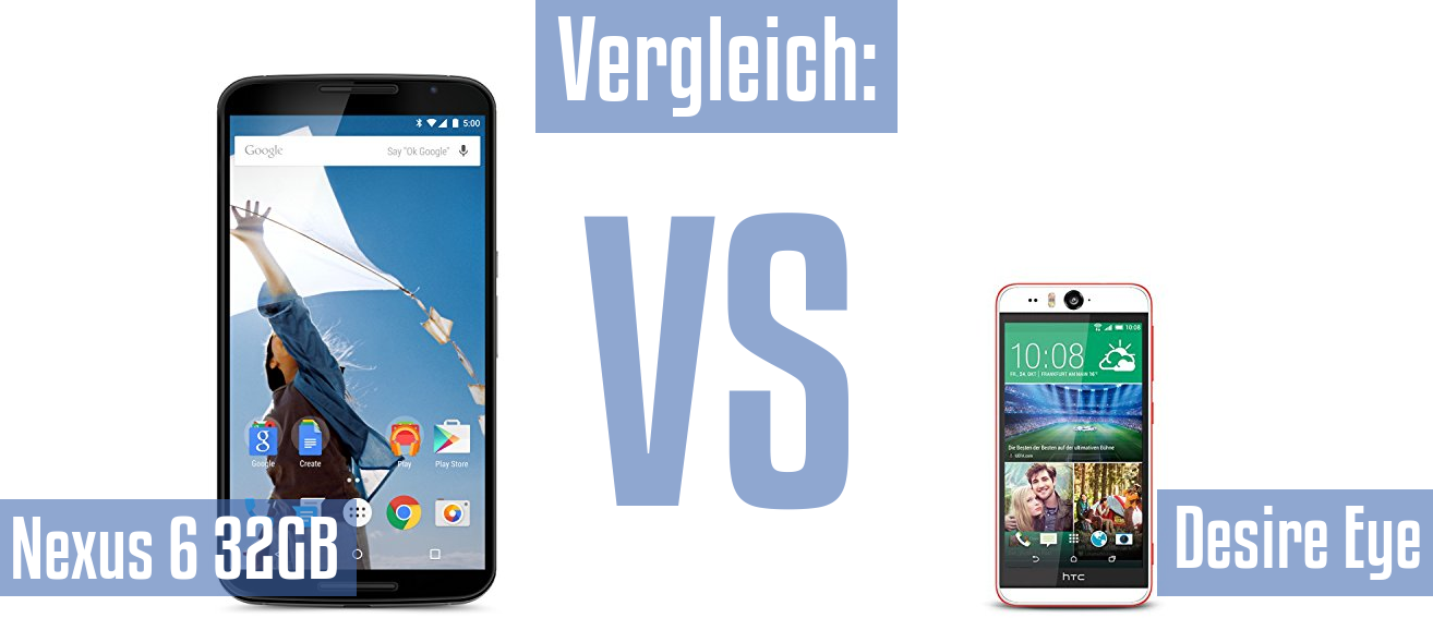 Google Nexus 6 32GB und Google Nexus 6 32GB im Vergleichstest