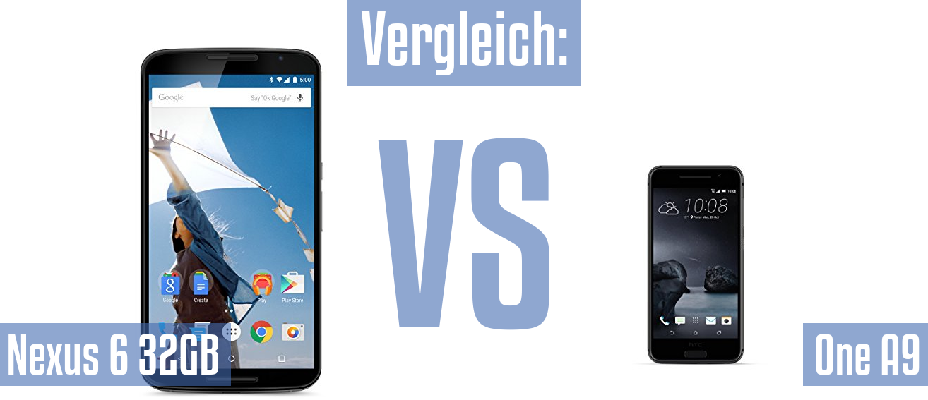 Google Nexus 6 32GB und Google Nexus 6 32GB im Vergleichstest