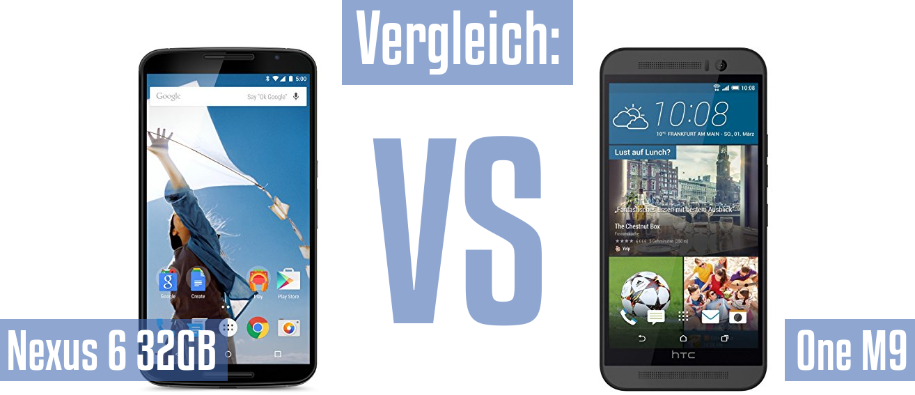 Google Nexus 6 32GB und Google Nexus 6 32GB im Vergleichstest