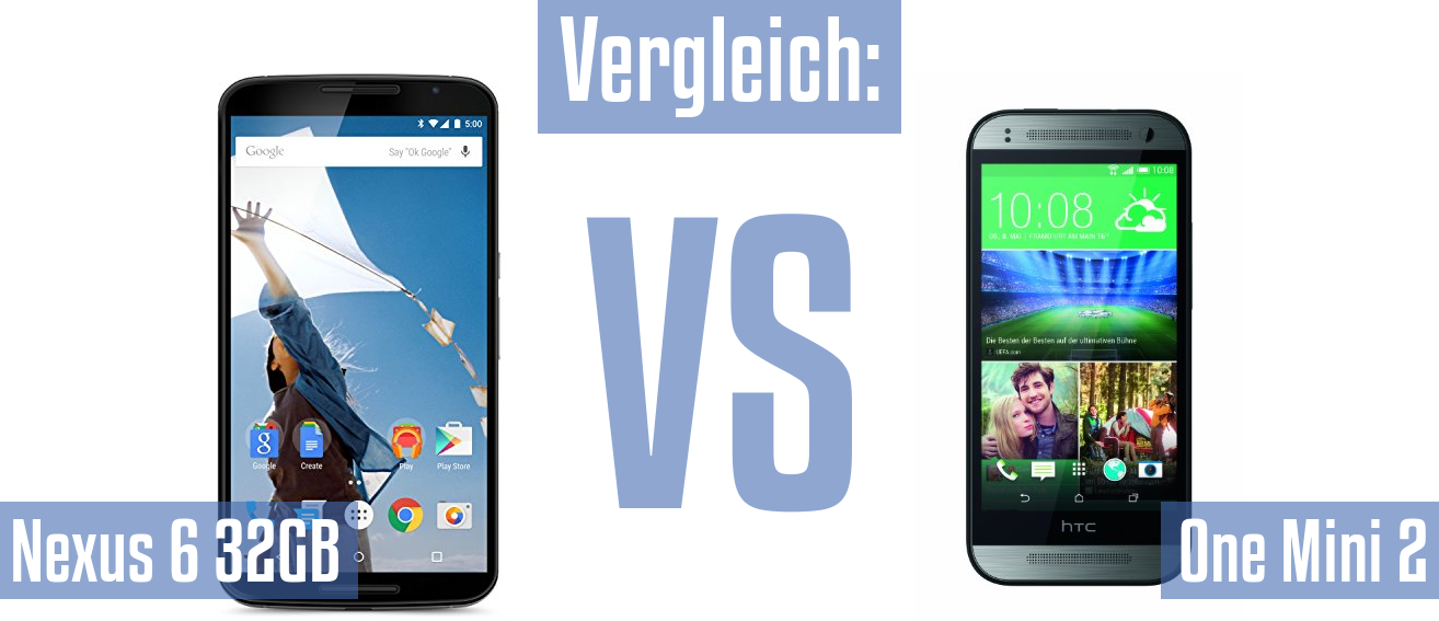 Google Nexus 6 32GB und Google Nexus 6 32GB im Vergleichstest