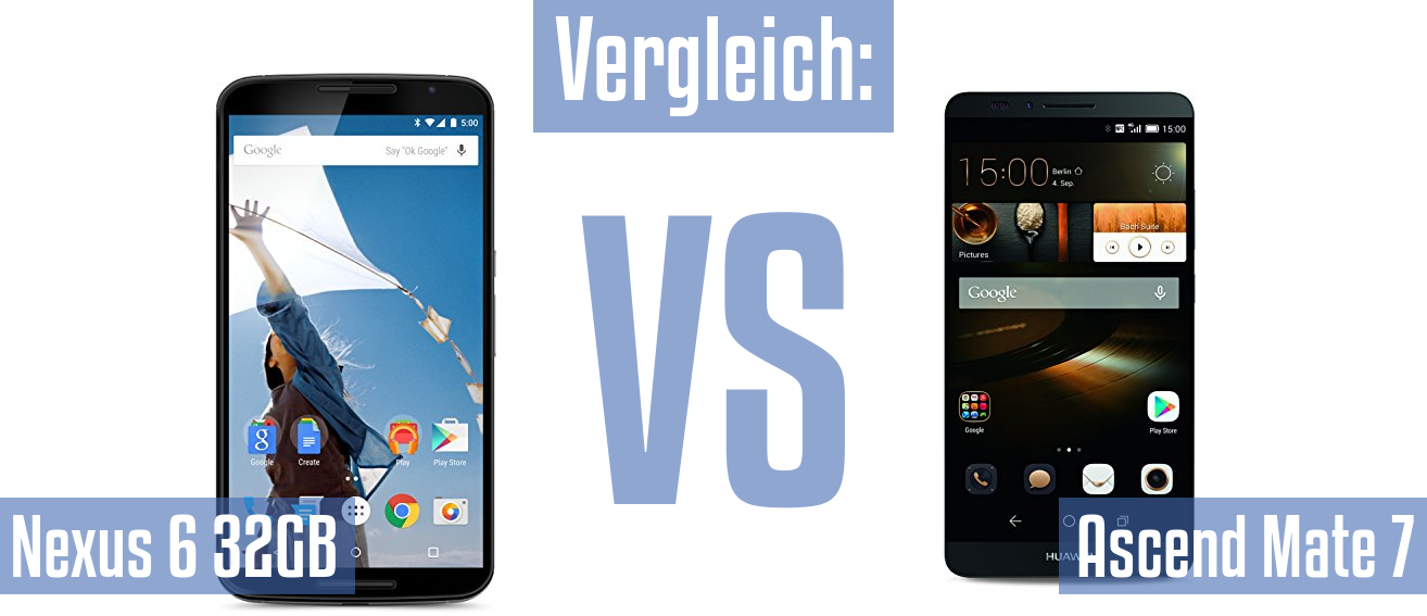 Google Nexus 6 32GB und Google Nexus 6 32GB im Vergleichstest