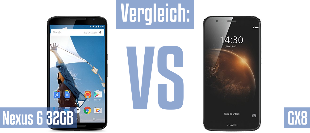 Google Nexus 6 32GB und Google Nexus 6 32GB im Vergleichstest