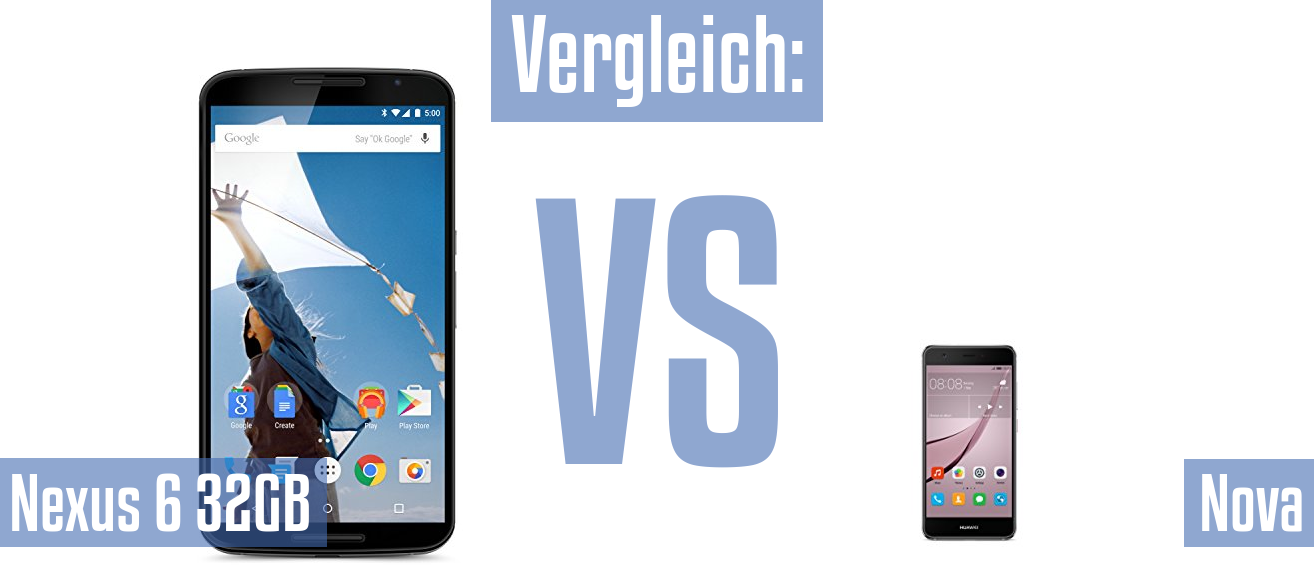 Google Nexus 6 32GB und Google Nexus 6 32GB im Vergleichstest