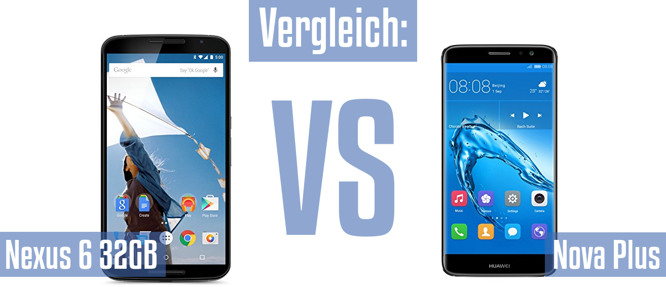 Google Nexus 6 32GB und Google Nexus 6 32GB im Vergleichstest