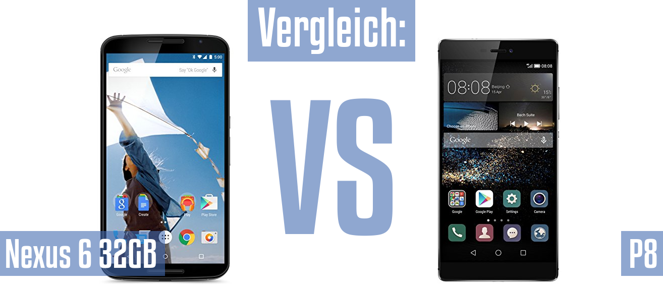 Google Nexus 6 32GB und Google Nexus 6 32GB im Vergleichstest
