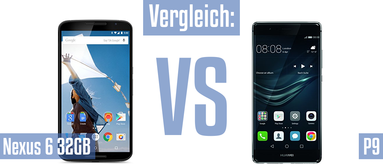 Google Nexus 6 32GB und Google Nexus 6 32GB im Vergleichstest