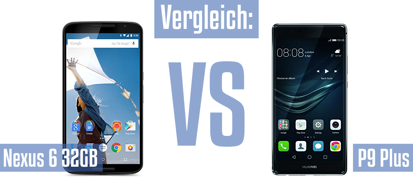 Google Nexus 6 32GB und Google Nexus 6 32GB im Vergleichstest