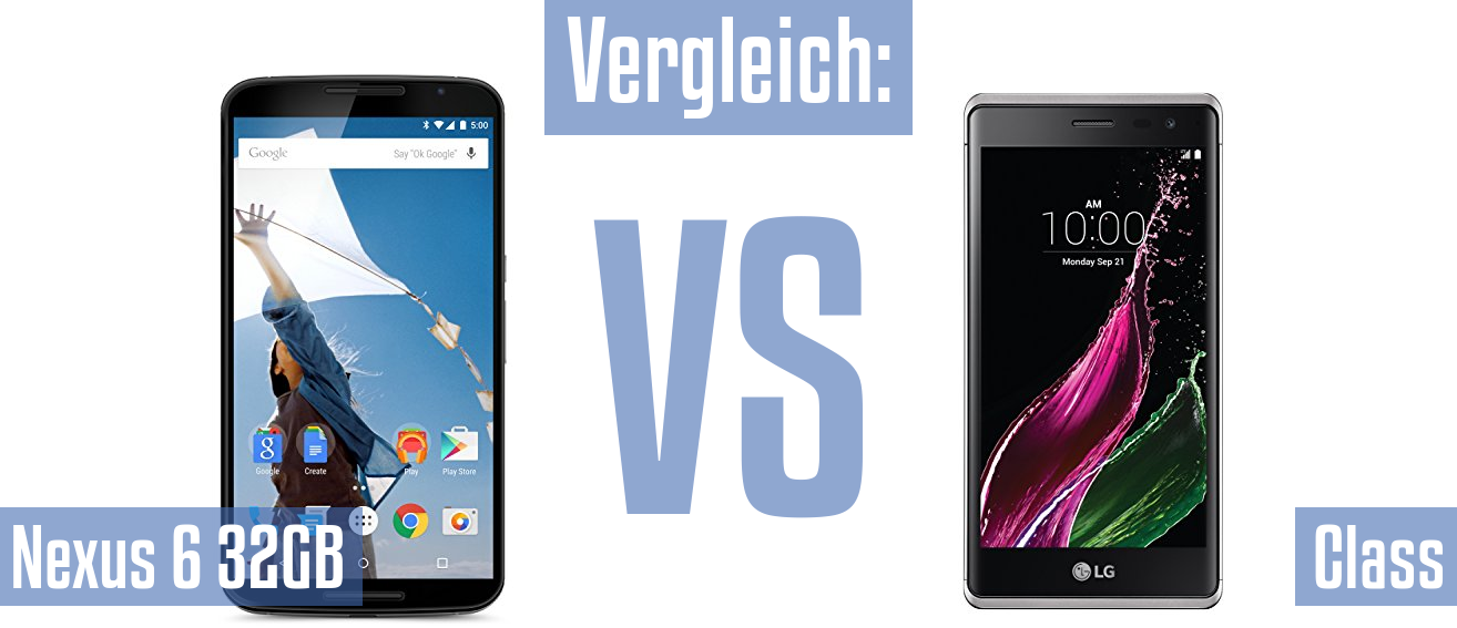 Google Nexus 6 32GB und Google Nexus 6 32GB im Vergleichstest