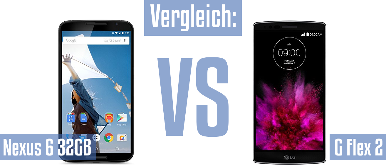 Google Nexus 6 32GB und Google Nexus 6 32GB im Vergleichstest