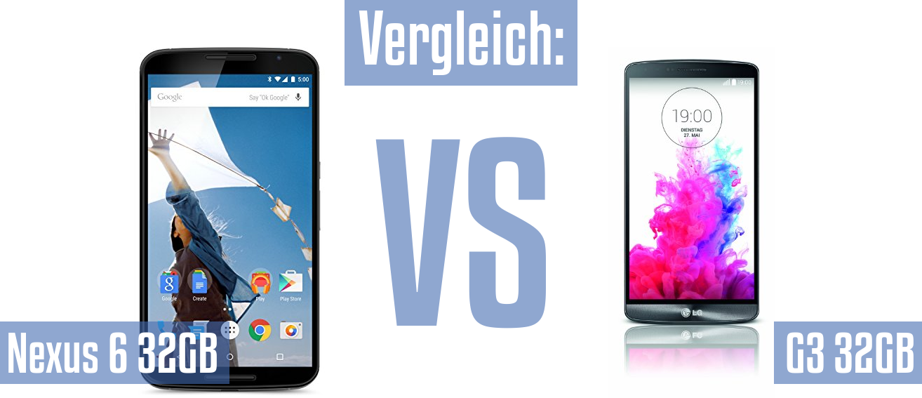 Google Nexus 6 32GB und Google Nexus 6 32GB im Vergleichstest