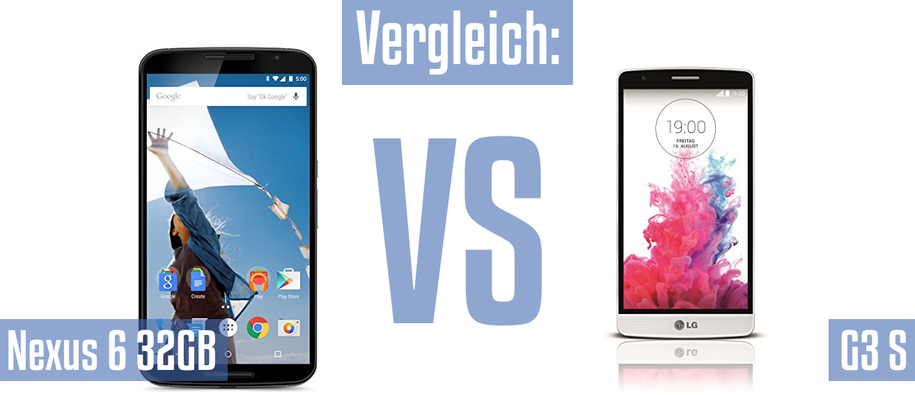 Google Nexus 6 32GB und Google Nexus 6 32GB im Vergleichstest