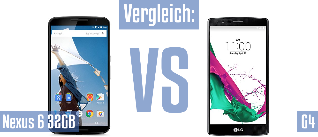 Google Nexus 6 32GB und Google Nexus 6 32GB im Vergleichstest