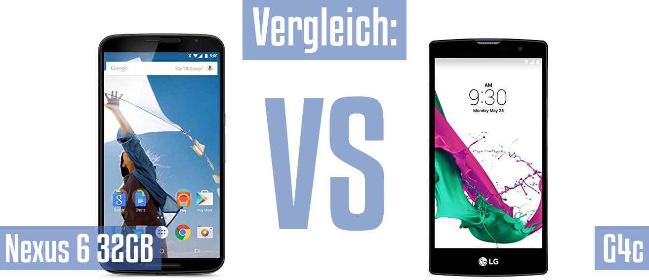 Google Nexus 6 32GB und Google Nexus 6 32GB im Vergleichstest