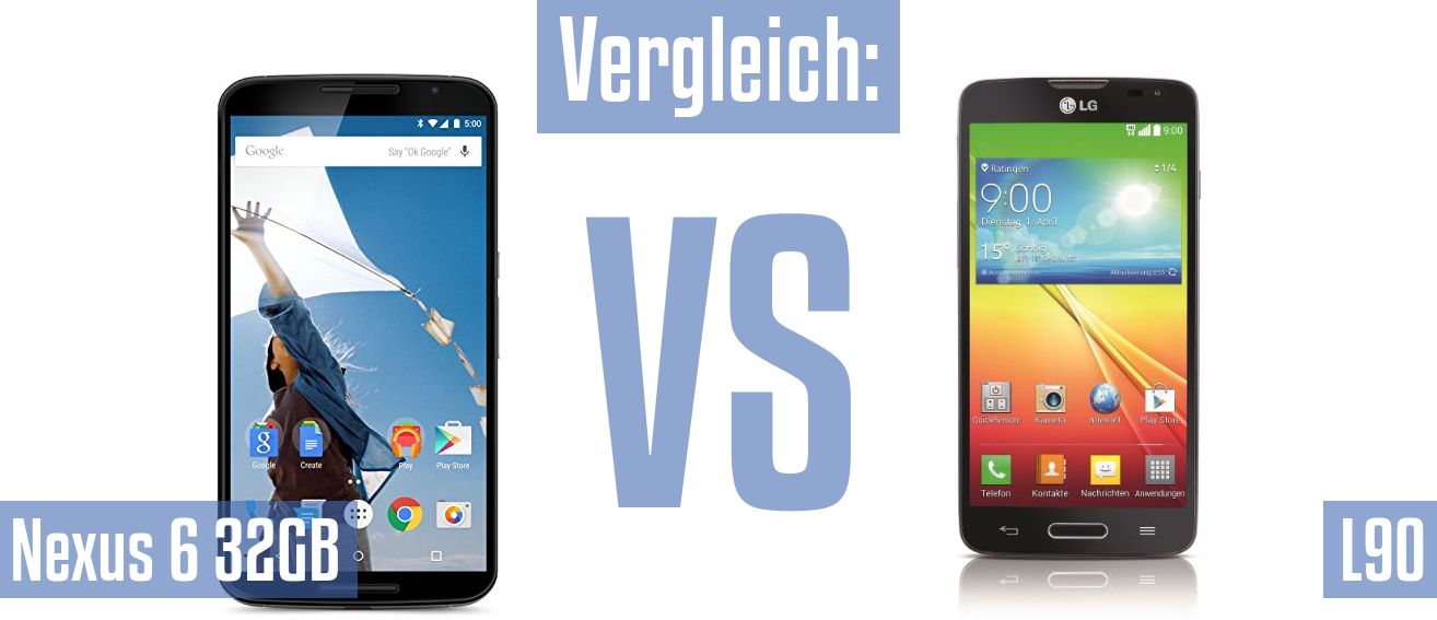 Google Nexus 6 32GB und Google Nexus 6 32GB im Vergleichstest