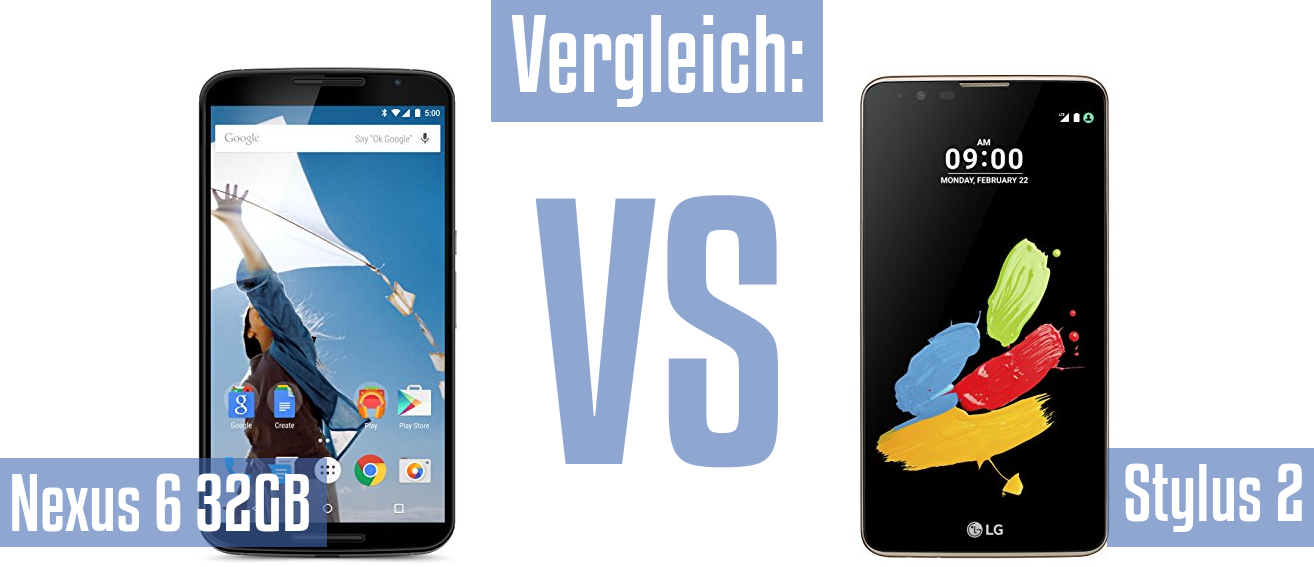 Google Nexus 6 32GB und Google Nexus 6 32GB im Vergleichstest