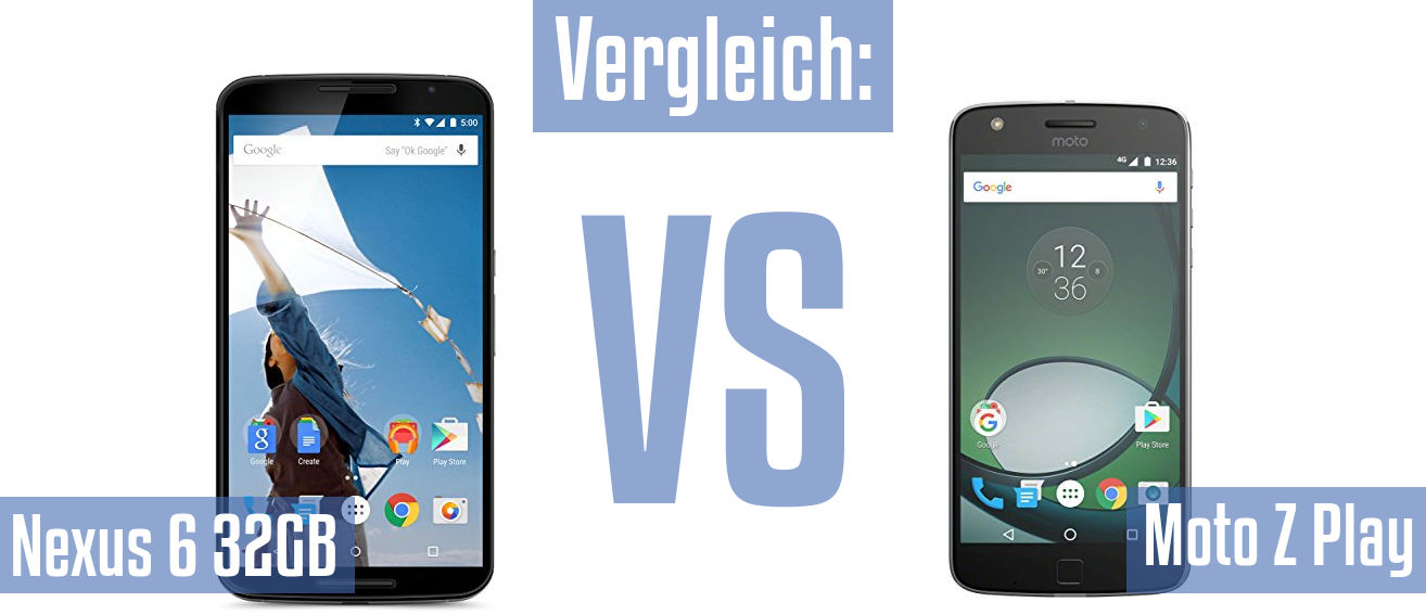 Google Nexus 6 32GB und Google Nexus 6 32GB im Vergleichstest