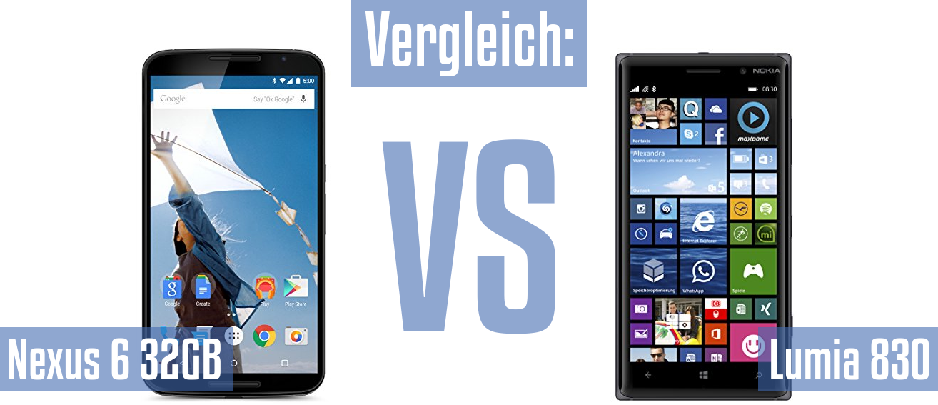 Google Nexus 6 32GB und Google Nexus 6 32GB im Vergleichstest