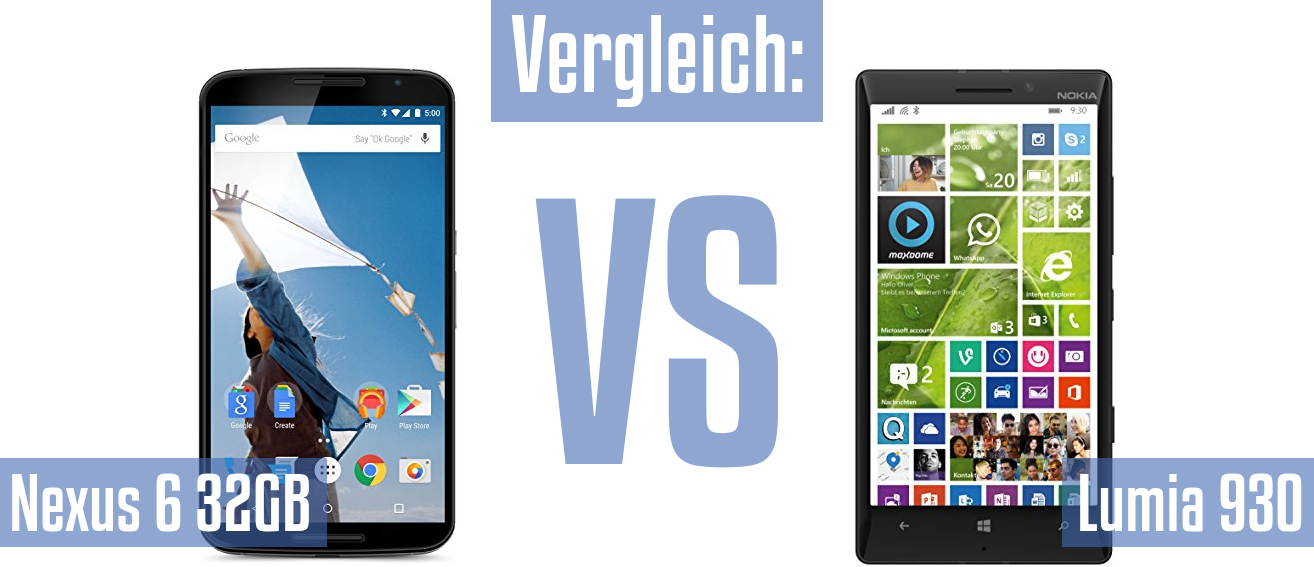 Google Nexus 6 32GB und Google Nexus 6 32GB im Vergleichstest