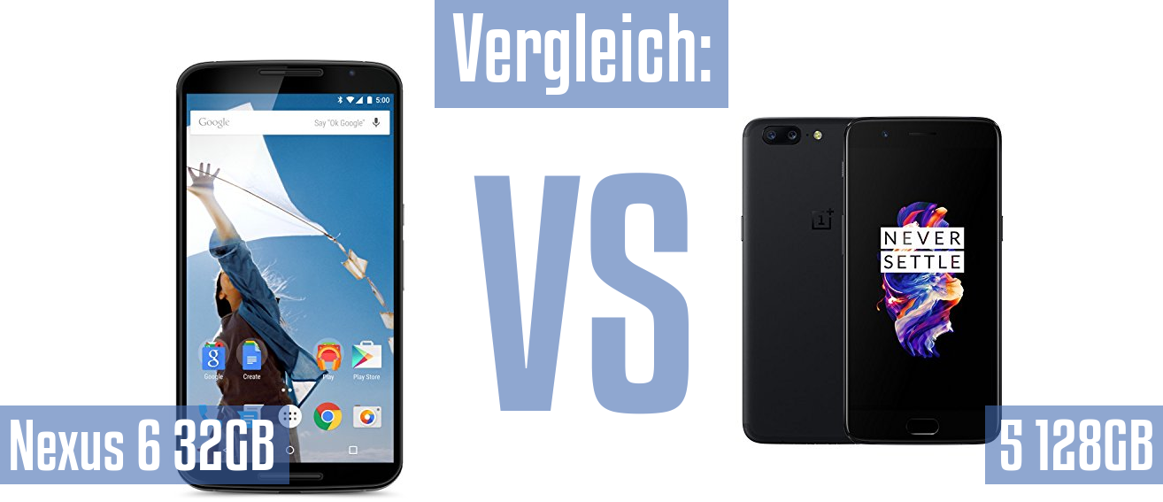 Google Nexus 6 32GB und Google Nexus 6 32GB im Vergleichstest