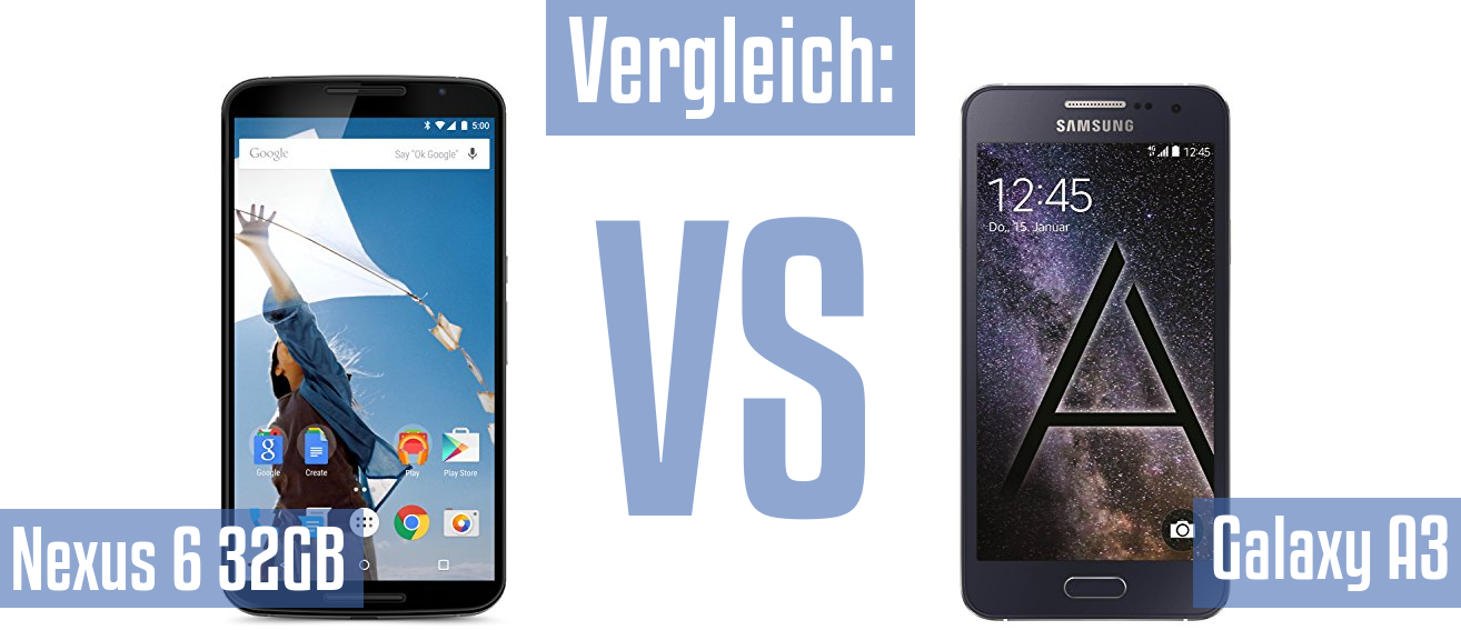 Google Nexus 6 32GB und Google Nexus 6 32GB im Vergleichstest